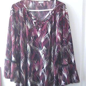 Womens Plus Size 3X, blouse, top, tunic, Avenue